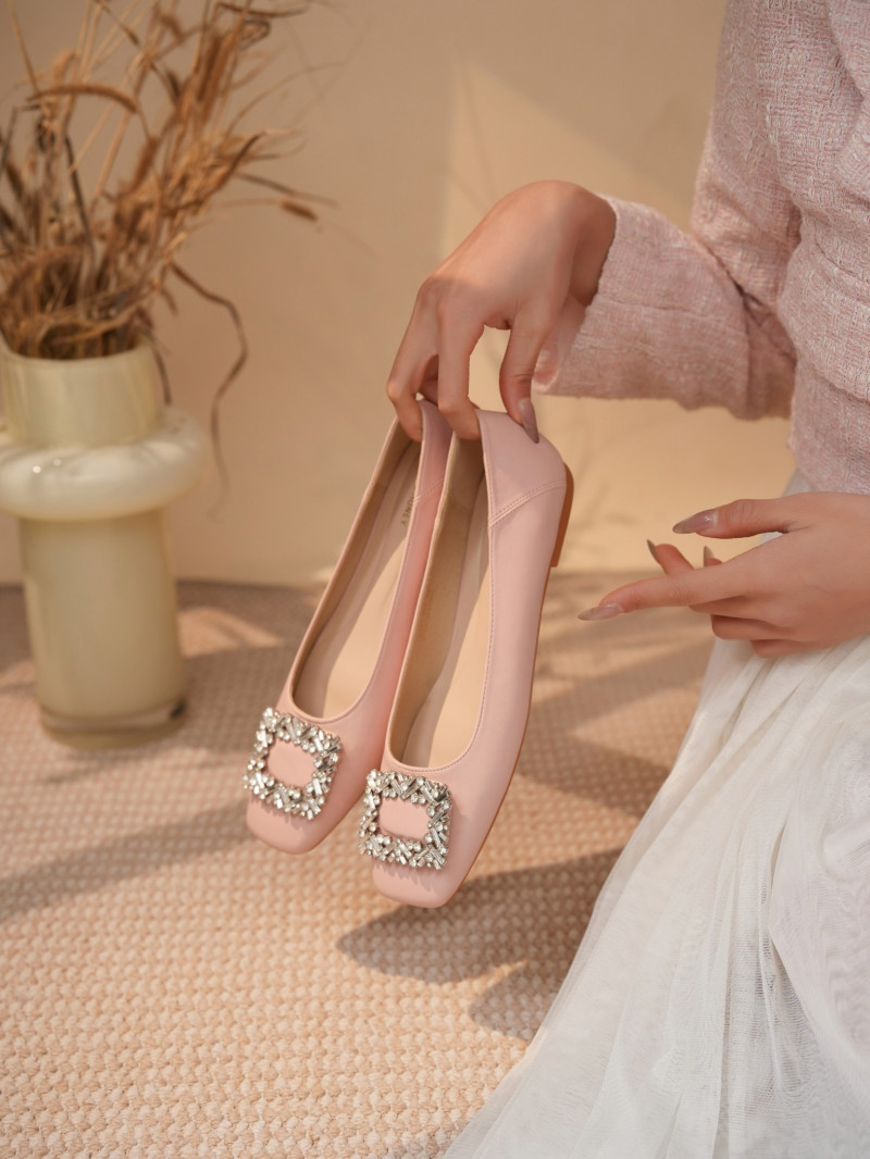 ANJANI FLATSHOES JHX-103 SILVER-RUBY